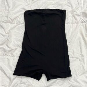 Fashion Nova Black Strapless Romper